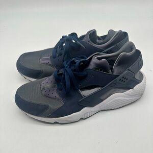 Nike Air Huarache Navy Grey Men’s Size 11.5 Athletic Sneakers